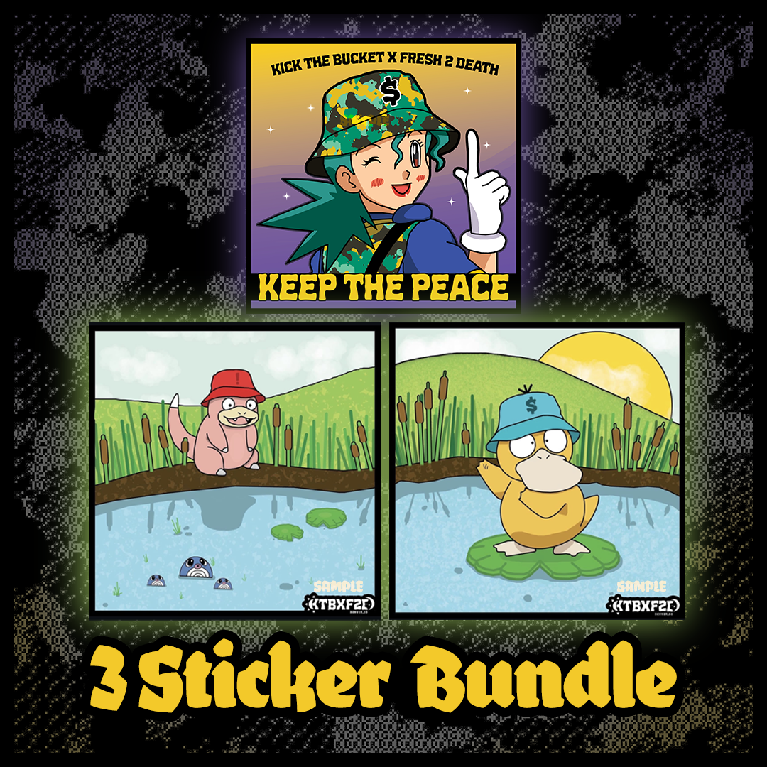 3 Sticker Bundle - Throwback